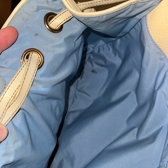 COLE HAAN CREAMY IVORY VILLAGE GROMMET HOBO SHOULDER BAG - Picture 13 of 17